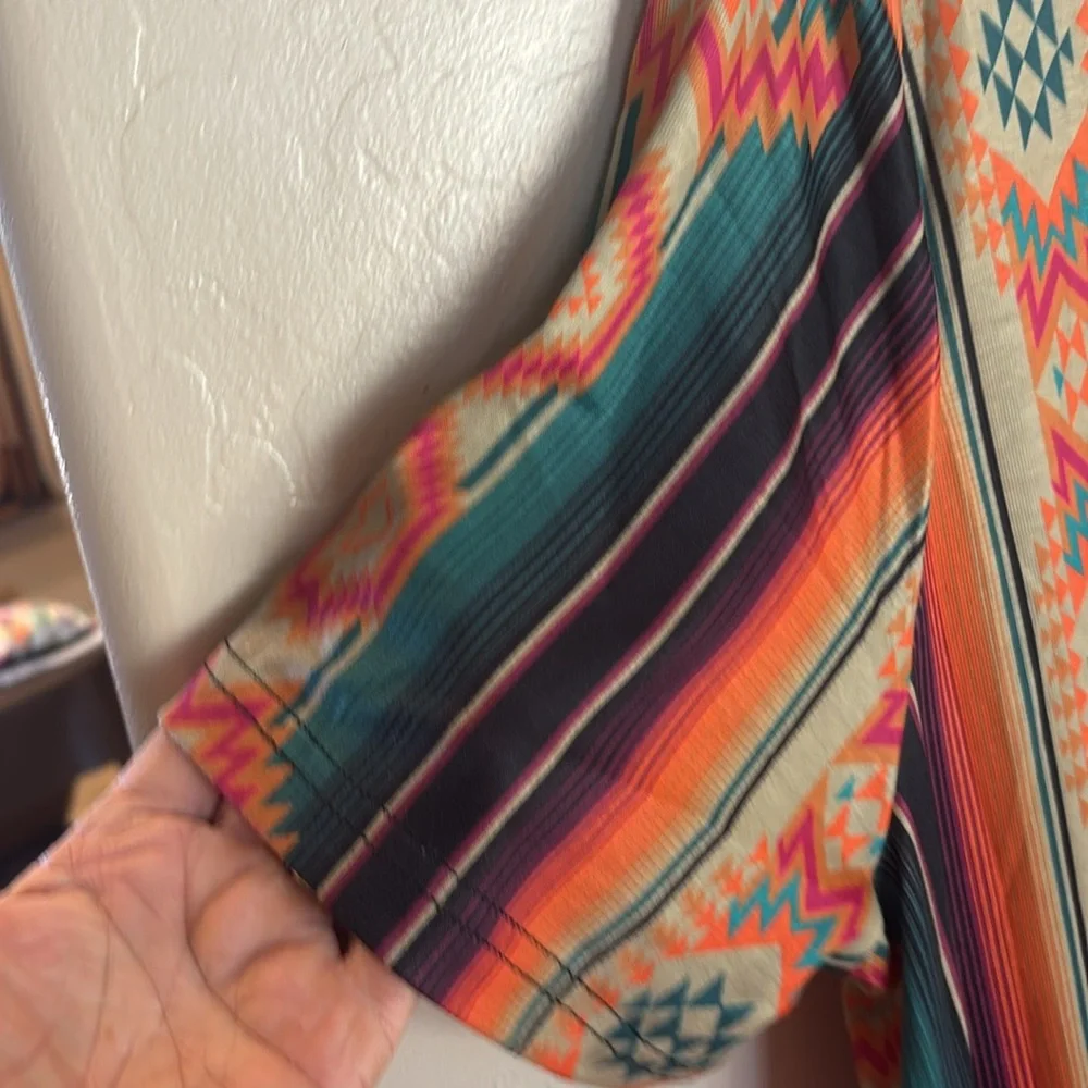 Colorful Geometric Pattern Dress - Picture 5 of 9